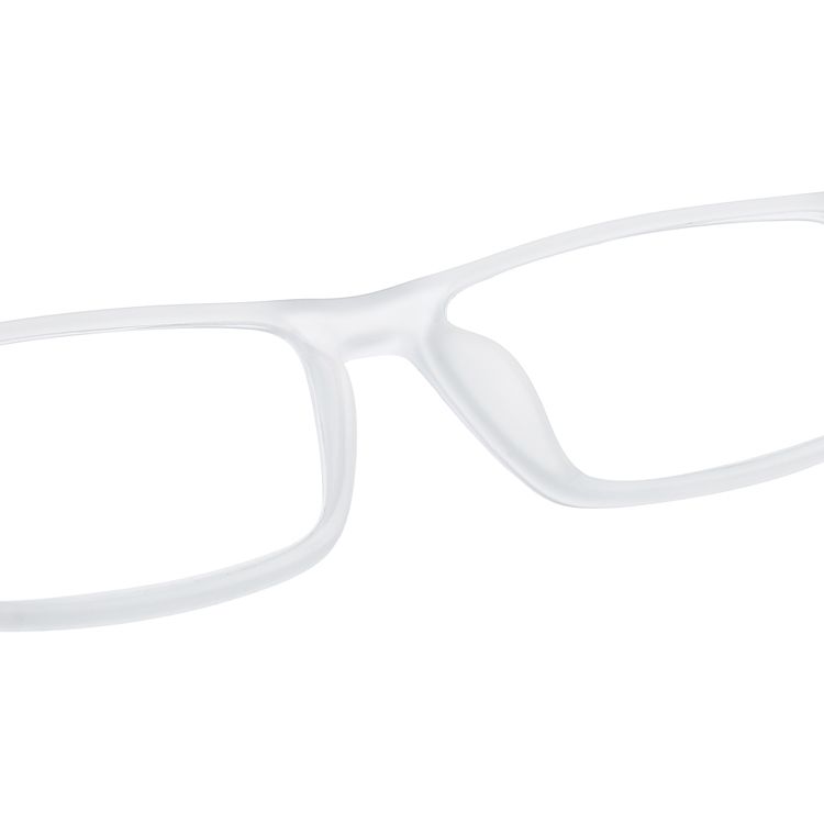 HELES Large Size Rectangular Full-Rim Plastic TR Single Vision Reading Glasses - Spring Hinge Design with Positive Strength Lens for Near Vision Reader Transparent Black Line