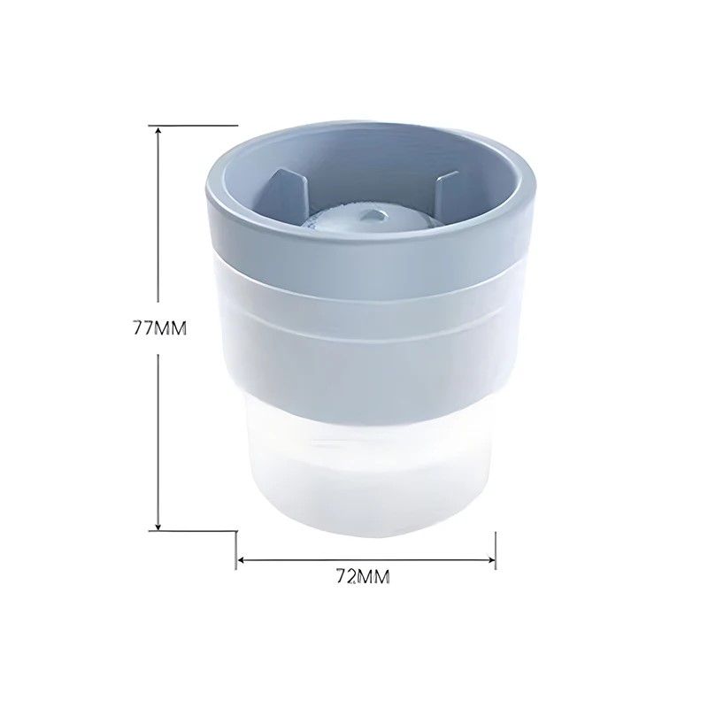 2pc Ice Cubes Frozen Ice Ball Maker Silicone Ice Ball Mold Ice Maker Dormitory Small Silicone Whiskey Home Ice Ball Mold