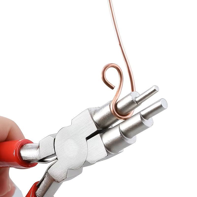 6" Jewelry Pliers Carbon Steel Round Nose Needle Nose Pliers For 3-10mm Rings DIY Wire Looper Jewelry Bail Pliers Jewelry Makin Hand Tools