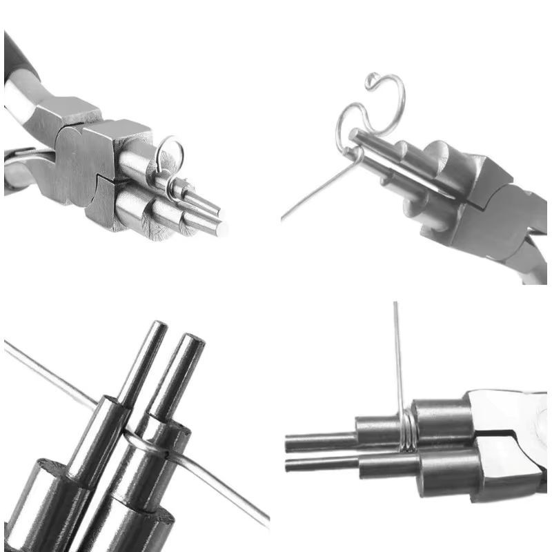 6" Jewelry Pliers Carbon Steel Round Nose Needle Nose Pliers For 3-10mm Rings DIY Wire Looper Jewelry Bail Pliers Jewelry Makin Hand Tools