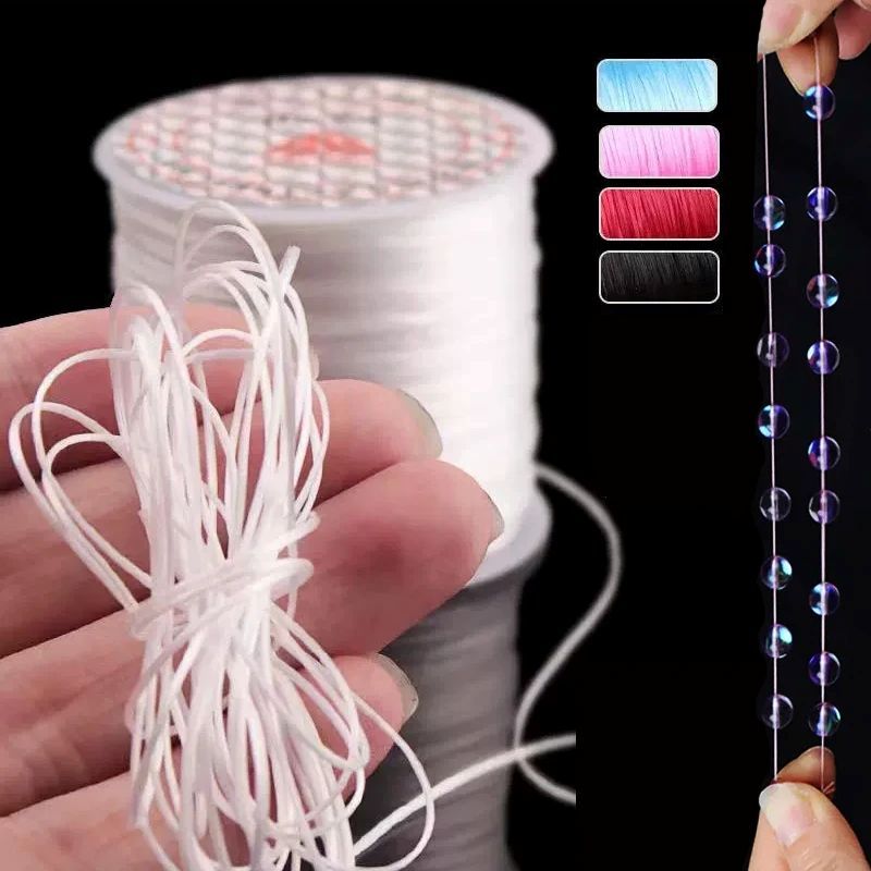 40M 0.8mm Jewelry Thread Stretch Elastic Beads Cord Crystal String Line Thread for Jewelry Making Beading Bracelets DIY Rope
﻿