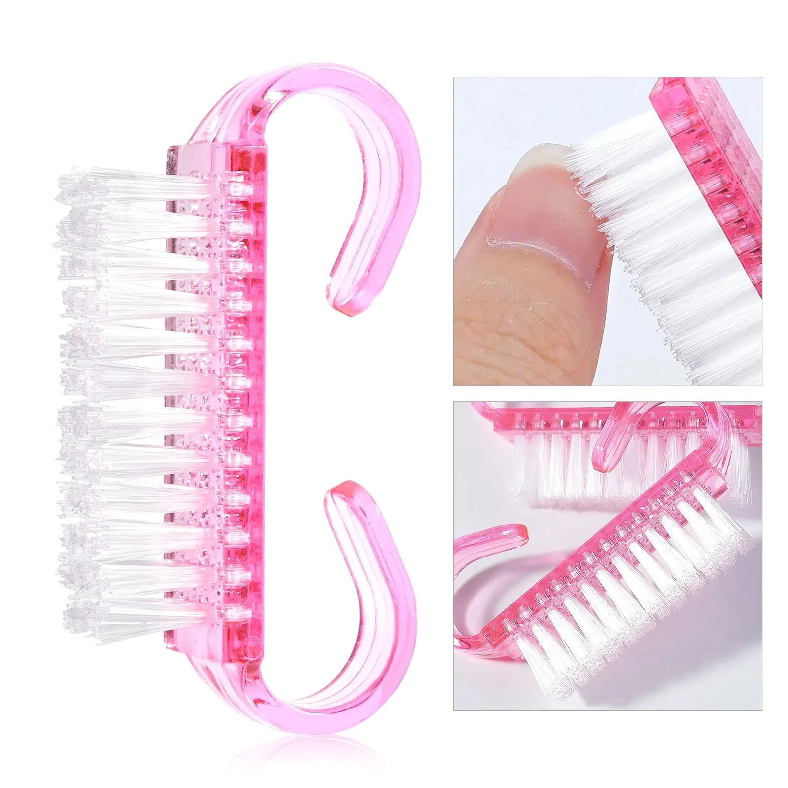 5Pcs Plastic Nail Brushes Mix Color Nail Hand Scrubbing Cleaning Brush Dust Cleaner Nail Art Manicure Soft Remover Tools
﻿