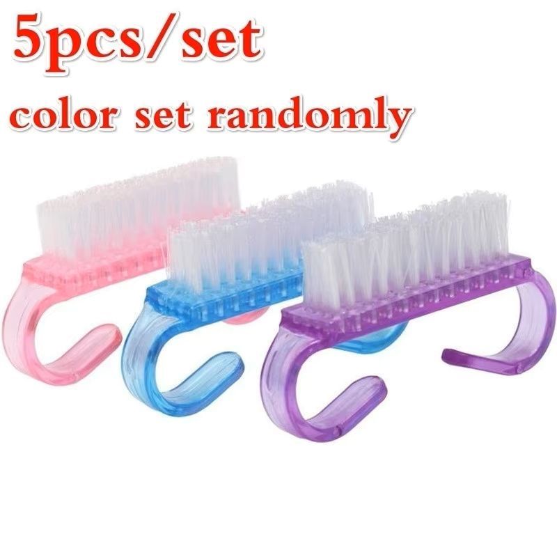 5Pcs Plastic Nail Brushes Mix Color Nail Hand Scrubbing Cleaning Brush Dust Cleaner Nail Art Manicure Soft Remover Tools
﻿