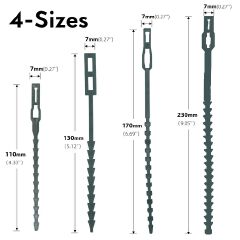 50pcs Adjustable Plastic Plant Cable Ties Reusable Cable Ties for Garden Tree Climbing Support Plant Vine Tomato Stem Clip