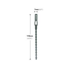 50pcs Adjustable Plastic Plant Cable Ties Reusable Cable Ties for Garden Tree Climbing Support Plant Vine Tomato Stem Clip