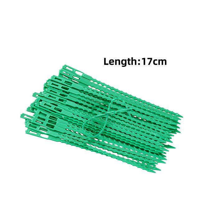 50pcs Adjustable Plastic Plant Cable Ties Reusable Cable Ties for Garden Tree Climbing Support Plant Vine Tomato Stem Clip