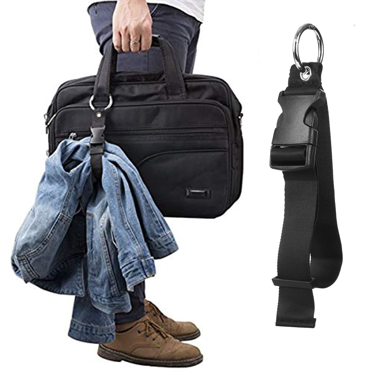 Travel Luggage Fixed Strap Backpack External Strap Portable Strap With Release Buckle Add-A-Bag Luggage Strap Belt Jacket Holder
