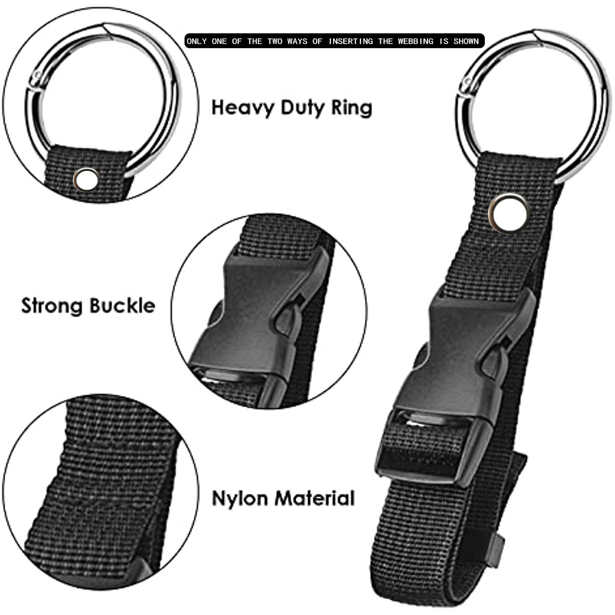Travel Luggage Fixed Strap Backpack External Strap Portable Strap With Release Buckle Add-A-Bag Luggage Strap Belt Jacket Holder