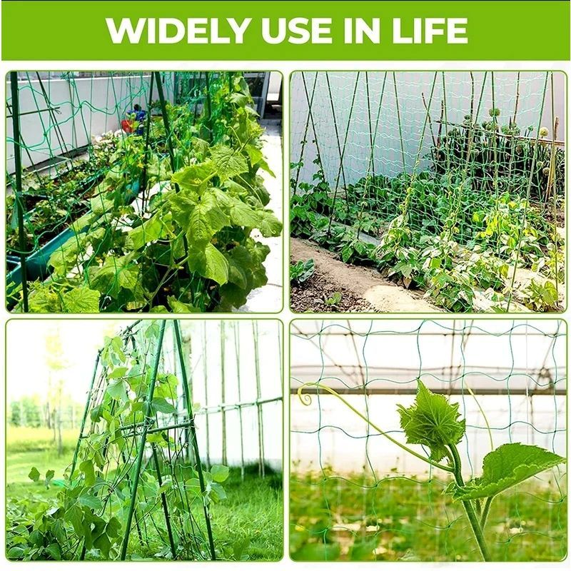 High-quality Garden Climbing Netting Strong Nylon Plant Trellis for Climbing Plants Loofah Morning Glory Flowers Cucumber Vine
