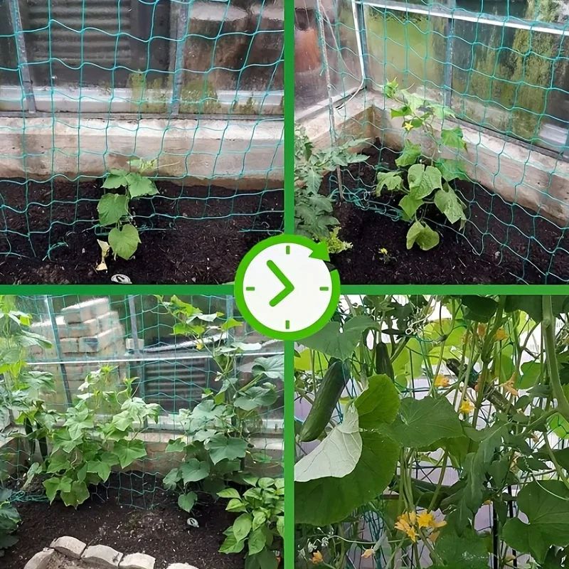 High-quality Garden Climbing Netting Strong Nylon Plant Trellis for Climbing Plants Loofah Morning Glory Flowers Cucumber Vine