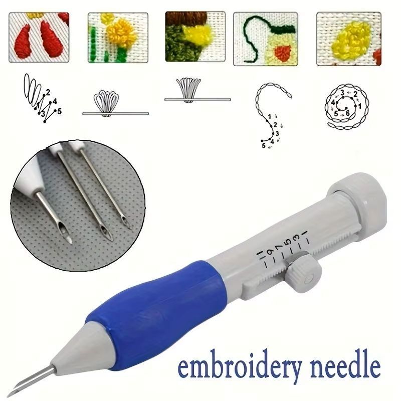 Knitting Sewing Tools For DIY Sewing Stitching Tool Set Magic Embroidery Needle Embroidery Punch Needle Kit Weaving Kit