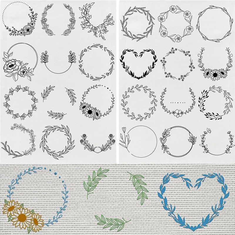 2 Sheets Stitching Embroidery Paper Water Soluble Embroidery Stabilizer Sewing DIY Handmade Embroidery Crafts Supplies Accessories