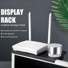 1PC Hot Selling Computer and TV Screen Storage Rack Wireless Router Set-top Box Rack No Perforated Storage Bracket Divine Tool