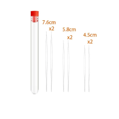 5pcs/set Open Big Eye Beading Needles for Making Necklace Bracelet DIY Stainless Steel Self Threading Bead Tools Jewelry Pins