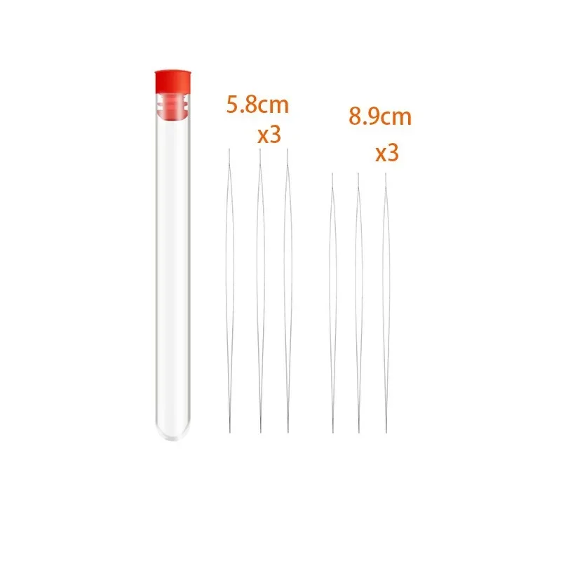 5pcs/set Open Big Eye Beading Needles for Making Necklace Bracelet DIY Stainless Steel Self Threading Bead Tools Jewelry Pins