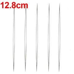 5pcs/set Open Big Eye Beading Needles for Making Necklace Bracelet DIY Stainless Steel Self Threading Bead Tools Jewelry Pins