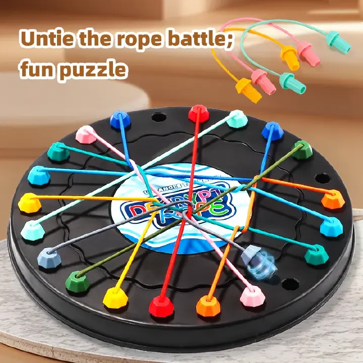 New Rope Breaking Battle Challenge Puzzle Toy Knot Toy Children's Rope Decoding Game Logic Training