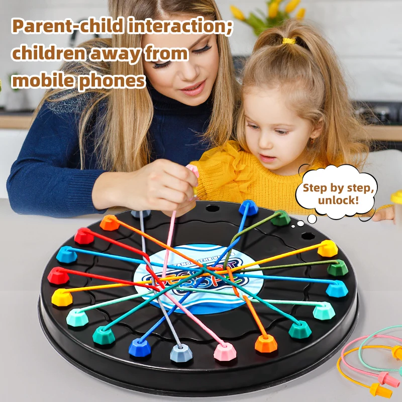 New Rope Breaking Battle Challenge Puzzle Toy Knot Toy Children's Rope Decoding Game Logic Training