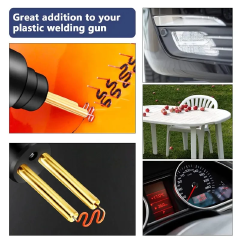 100-600Pcs Auto Plastic Repair Welding Nails Car Bumper Repair Welded Stud Precut Wave Nails Machine Welding Hot Stapler