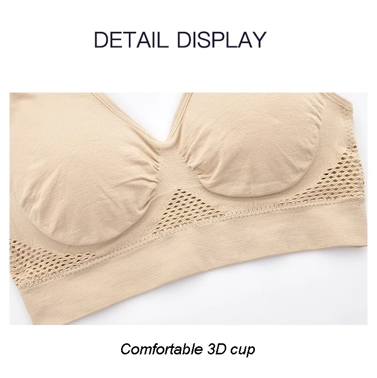 3PCS Women's Breathable Sports Vest Bra Sweat-absorbent Shockproof Pad Sports Top Track and Field Gym Running Fitness Sports Top Bras