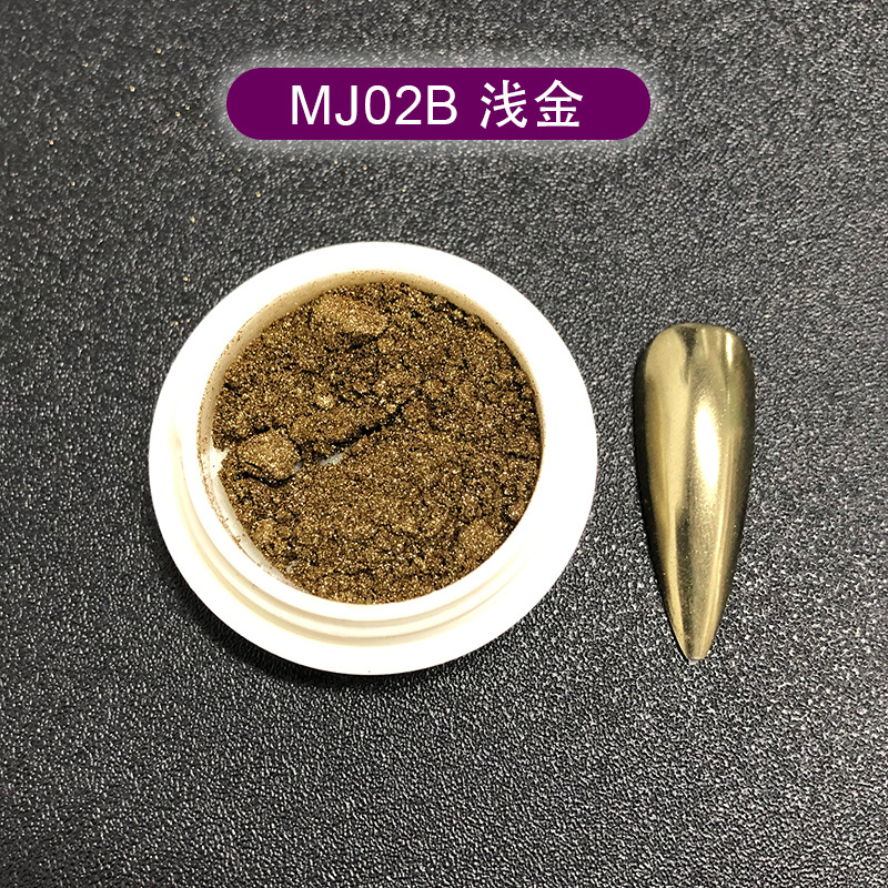 1PCS Nail Mirror Chrome Shimmer Glitter Holographic Colorful Dust Metallic Effect Pigment Powder ForUV Gel Polish Nail Art Decoration