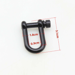 1 Pair Zinc Alloy U-shaped Buckle O-shaped Buckle Adjustment Buckle Accessories Umbrella Rope Bracelet Tools Survival Bracelet Metal Buckle Jewelry
