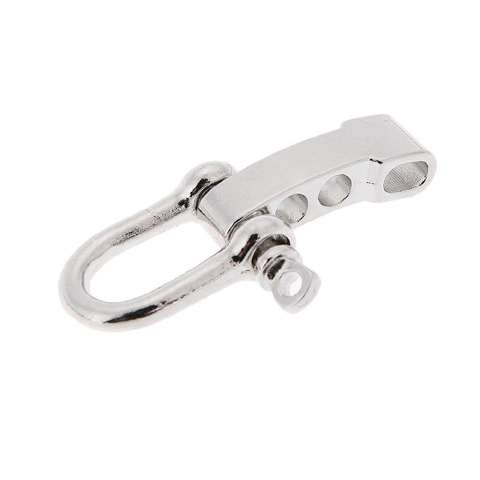 1 Pair Zinc Alloy U-shaped Buckle O-shaped Buckle Adjustment Buckle Accessories Umbrella Rope Bracelet Tools Survival Bracelet Metal Buckle Jewelry