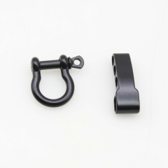 1 Pair Zinc Alloy U-shaped Buckle O-shaped Buckle Adjustment Buckle Accessories Umbrella Rope Bracelet Tools Survival Bracelet Metal Buckle Jewelry