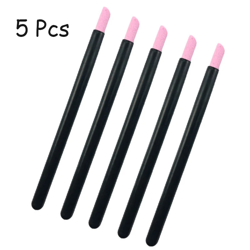 5PC Nails Art Quartz Grinding Pen Nail Cuticle scissors Dead Skin Remover UV Gel Polish Manicure Stick Files Accessories Tools