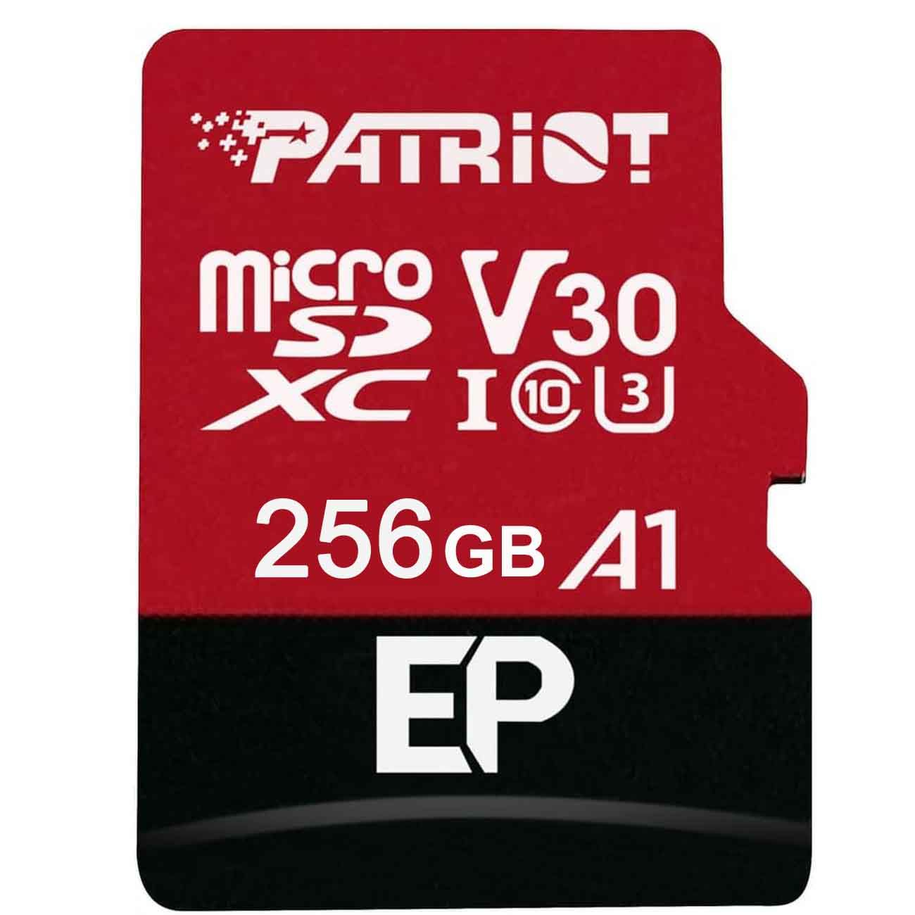 PATRIOT A1 U3 V30 256GB 512GB 16GB 32GB 64GB 128GB 1TB 2TB Memory Card Micro SD 16G 32G 64G 128G 256G 512G 1T 2T Class 10 TF Mini Microsd Card for Camera Cellphone