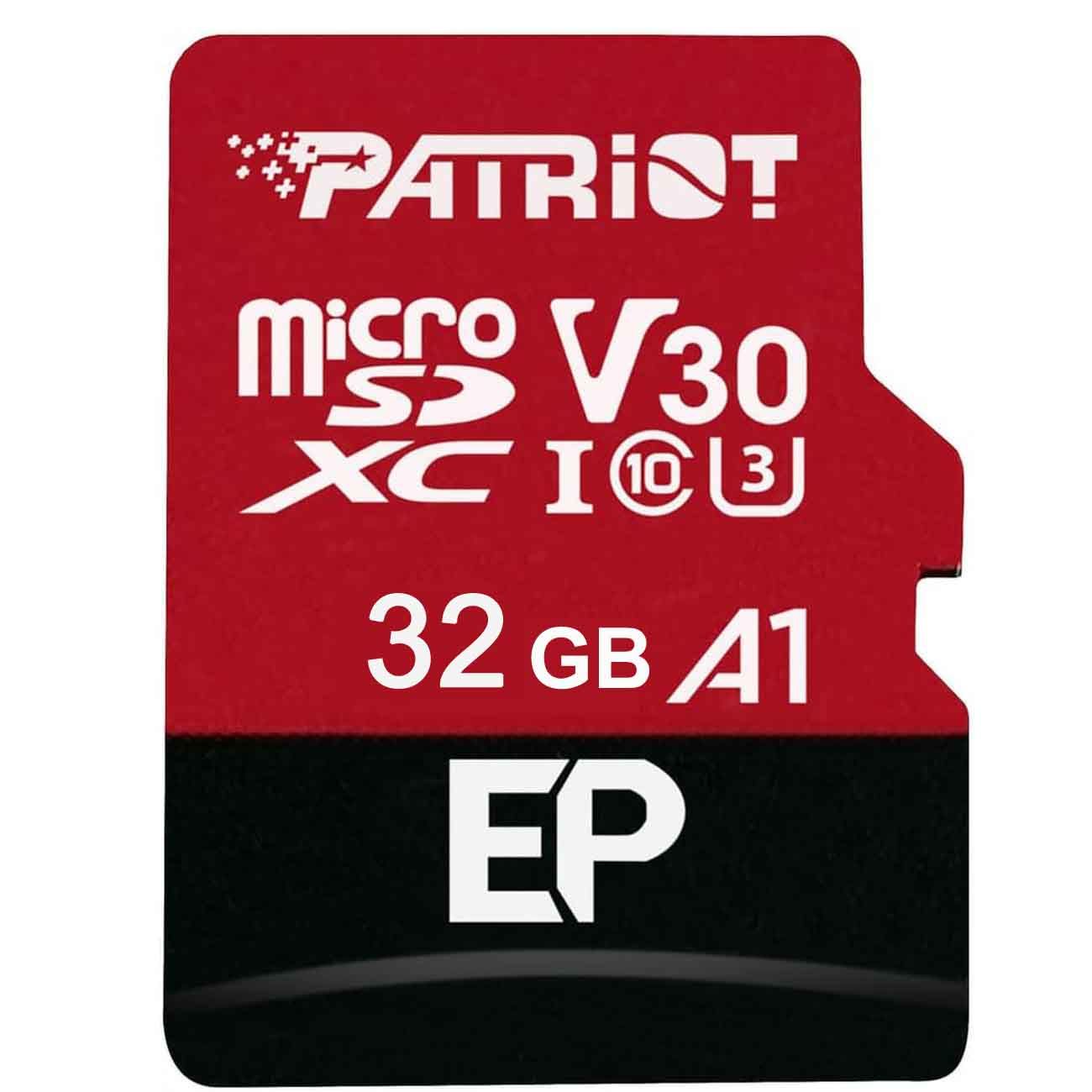 PATRIOT A1 U3 V30 256GB 512GB 16GB 32GB 64GB 128GB 1TB 2TB Memory Card Micro SD 16G 32G 64G 128G 256G 512G 1T 2T Class 10 TF Mini Microsd Card for Camera Cellphone