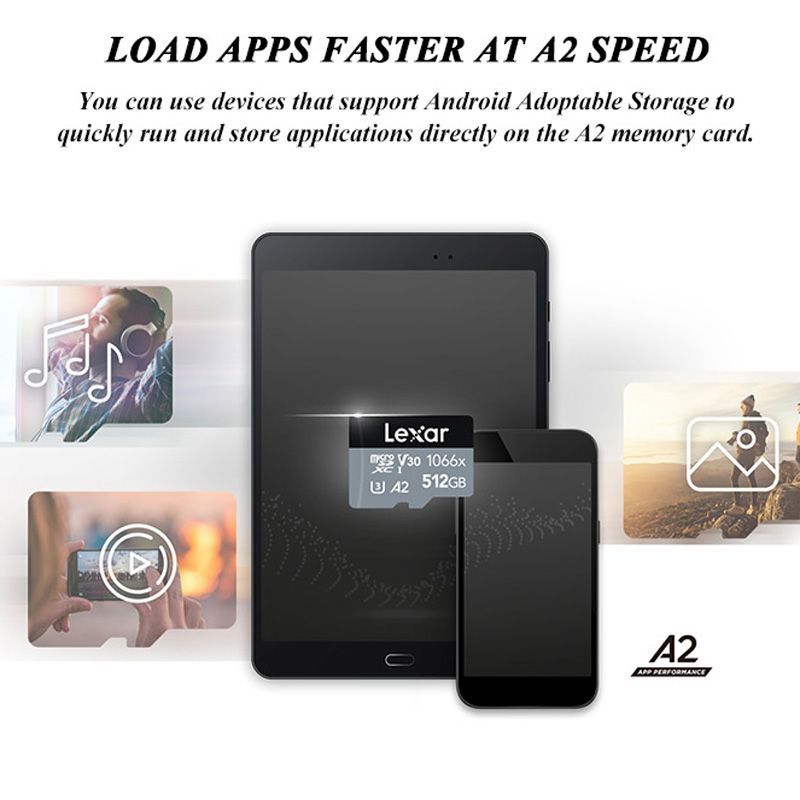 LEXAR A2 U3 V30 1066X 32GB 64GB 128GB 256GB 512GB 1TB 2TB Memory Card Micro SD 32G 64G 128G 256G 512G 1T 2T Class 10 TF Mini Microsd Card
