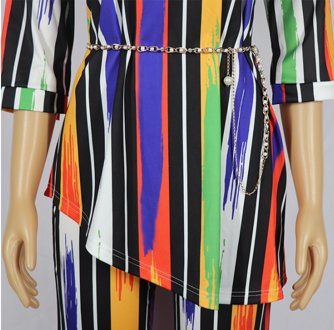 2024 Dashiki Traditional Clothing Two Piece Set Women Africaine Print Bodycon Dress Pants