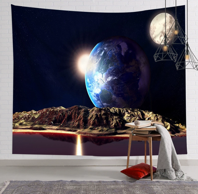 Galaxy Hanging Wall Tapestry Hippie Retro Home Decor Yoga Beach Towel 150x130cm/200x150cm