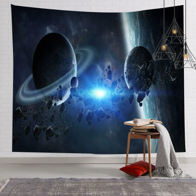 Galaxy Hanging Wall Tapestry Hippie Retro Home Decor Yoga Beach Towel 150x130cm/200x150cm