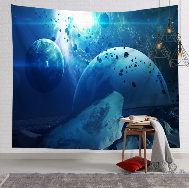 Galaxy Hanging Wall Tapestry Hippie Retro Home Decor Yoga Beach Towel 150x130cm/200x150cm