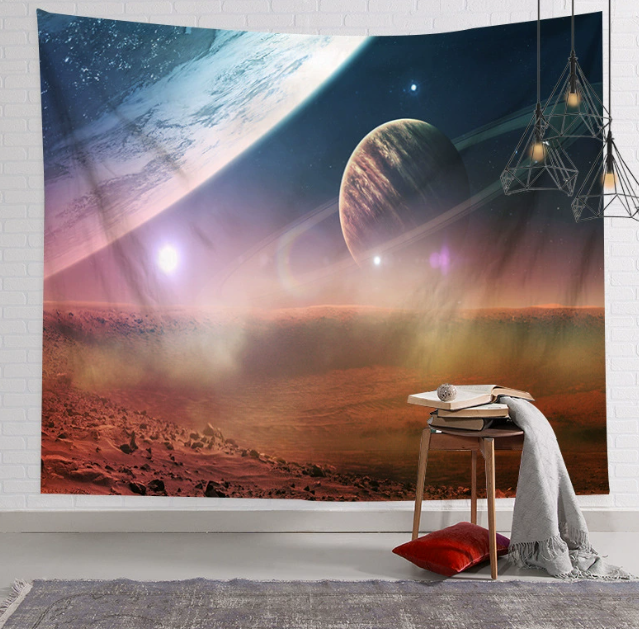 Galaxy Hanging Wall Tapestry Hippie Retro Home Decor Yoga Beach Towel 150x130cm/200x150cm