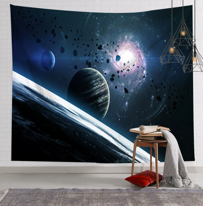 Galaxy Hanging Wall Tapestry Hippie Retro Home Decor Yoga Beach Towel 150x130cm/200x150cm