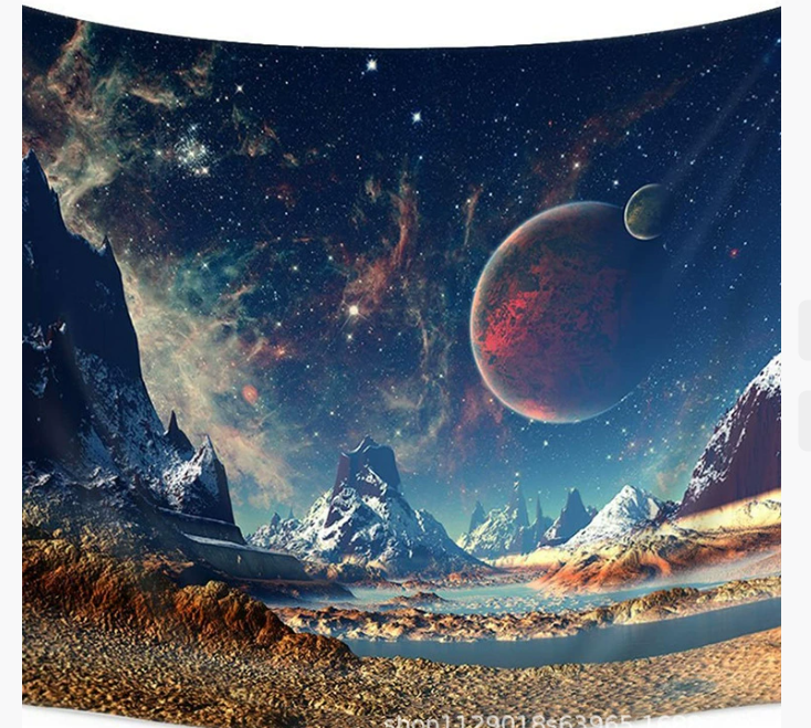 Galaxy Hanging Wall Tapestry Hippie Retro Home Decor Yoga Beach Towel 150x130cm/200x150cm