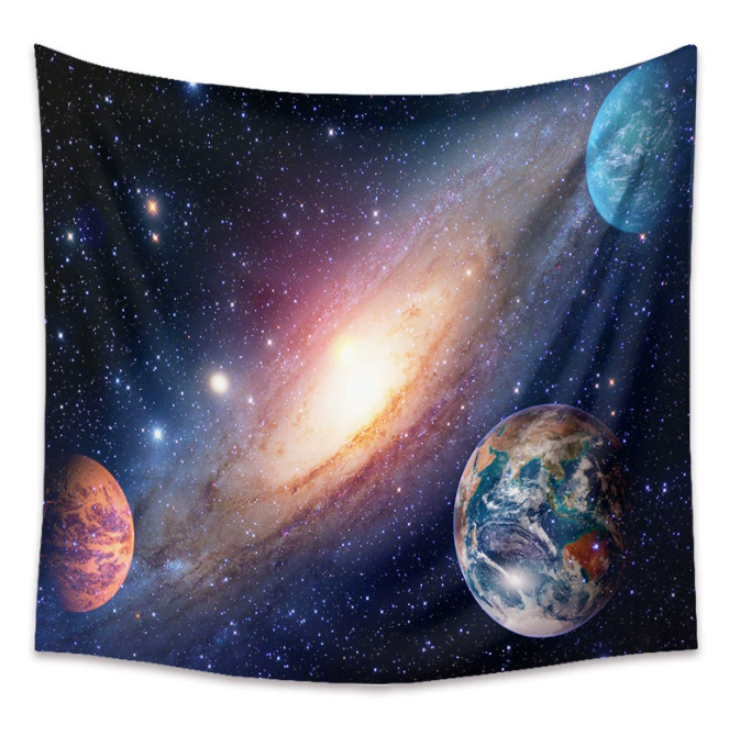 Galaxy Hanging Wall Tapestry Hippie Retro Home Decor Yoga Beach Towel 150x130cm/200x150cm