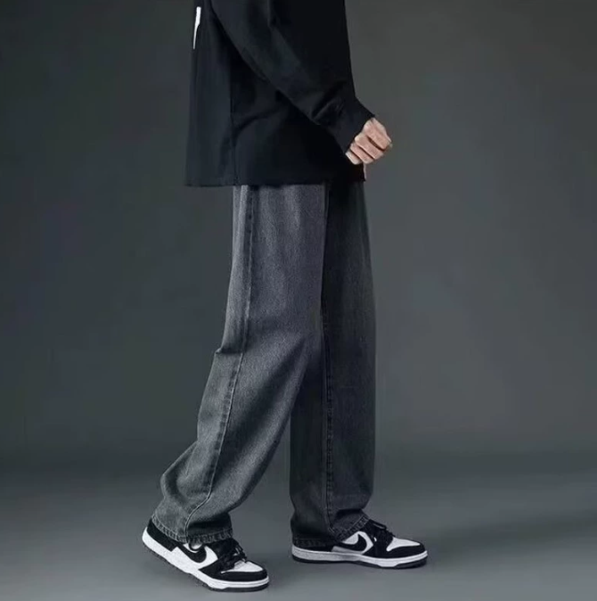 Men Stylish Ripped Jean Pants Biker Skinny Slim Straight Frayed Denim Trousers New Fashion Clothes