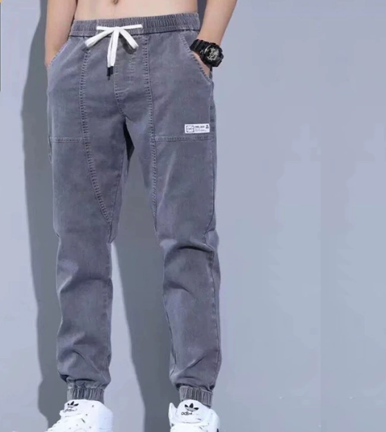 Men Stylish Ripped Jean Pants Biker Skinny Slim Straight Frayed Denim Trousers New Fashion Clothes