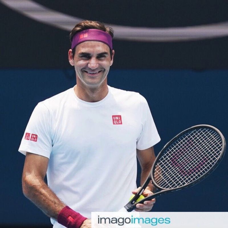 Uniqlo Cotton Sports Round Neck Short Sleeve T-shirt Federer Tennis Suit Uniqlo