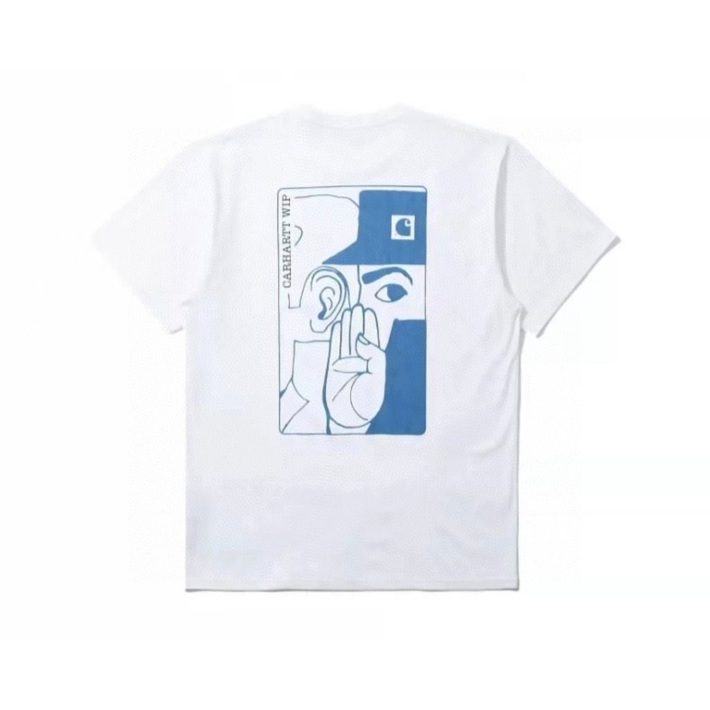CARHARTT WIP Carhartt tide spring and summer portrait whisper pattern printing short-sleeved T-shirt cotton men and women couples
