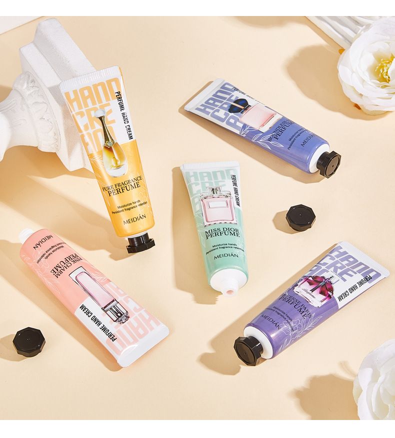 5 PCS Perfumed Hand Cream Moisturizing and Nourishing for Dry Hands in Winter and Autumn - Hand Care Product