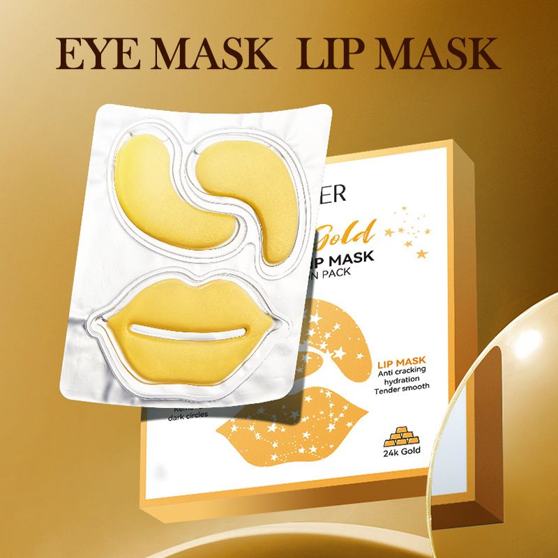 10PCS Aloe Vera Essence Eye and Lip Mask Set - Nourishes and Cares for Eyes and Lips