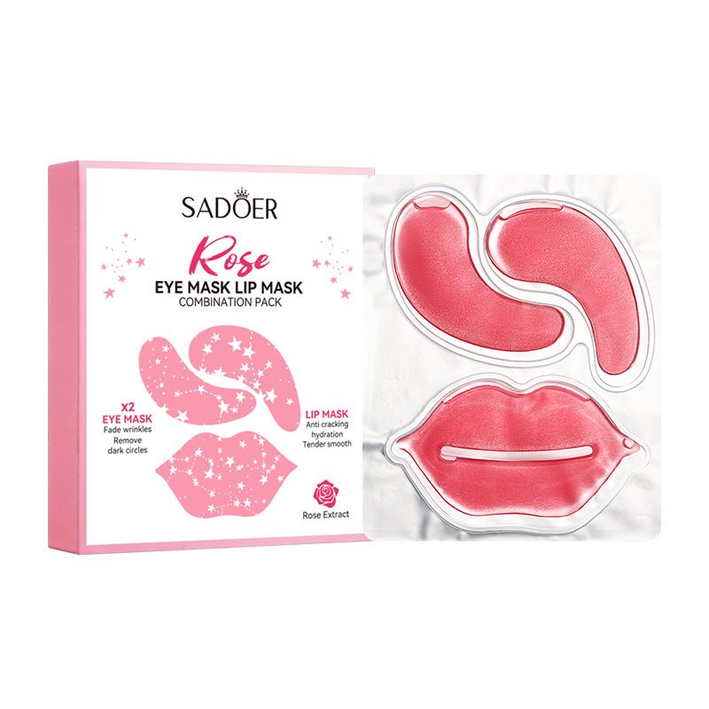 10PCS Aloe Vera Essence Eye and Lip Mask Set - Nourishes and Cares for Eyes and Lips