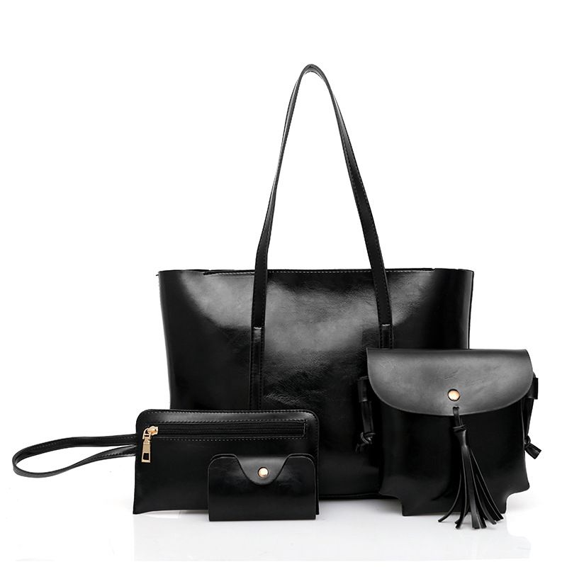 Large-Capacity Vintage Style Handbags, Tote Bag Shoulder Bag Top Handle Satchel Purse Set.