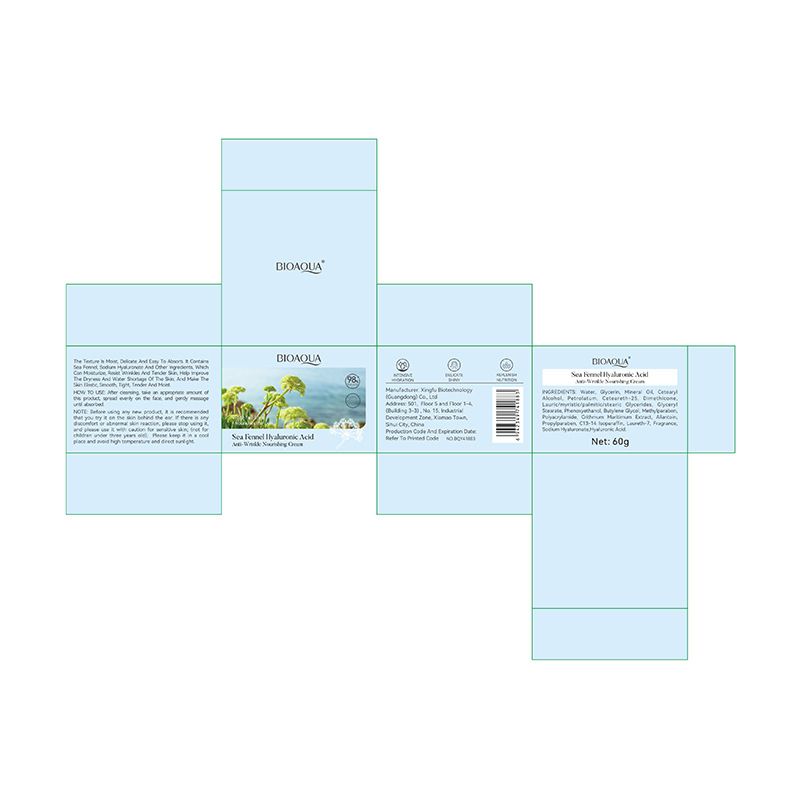 Sea Fennel Hyaluronic Acid Anti-Wrinkle Cream – Hydrating and Moisturizing Cream to Improve Fine Lines