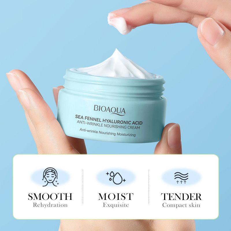 Sea Fennel Hyaluronic Acid Anti-Wrinkle Cream – Hydrating and Moisturizing Cream to Improve Fine Lines